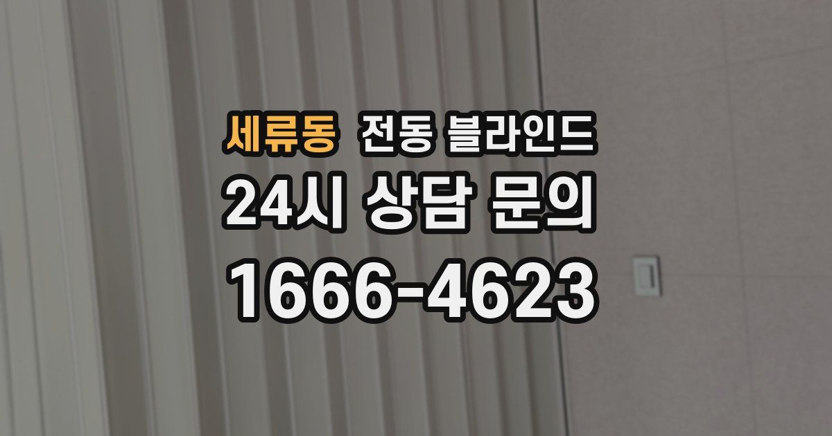 세류동 전동 블라인드