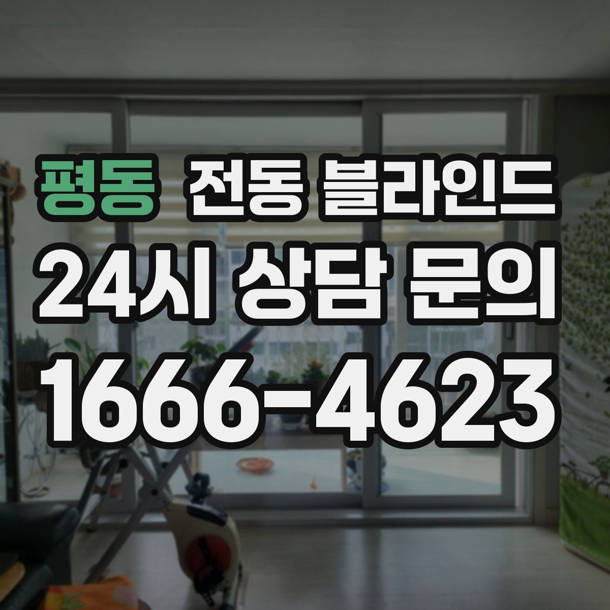 평동 전동 블라인드