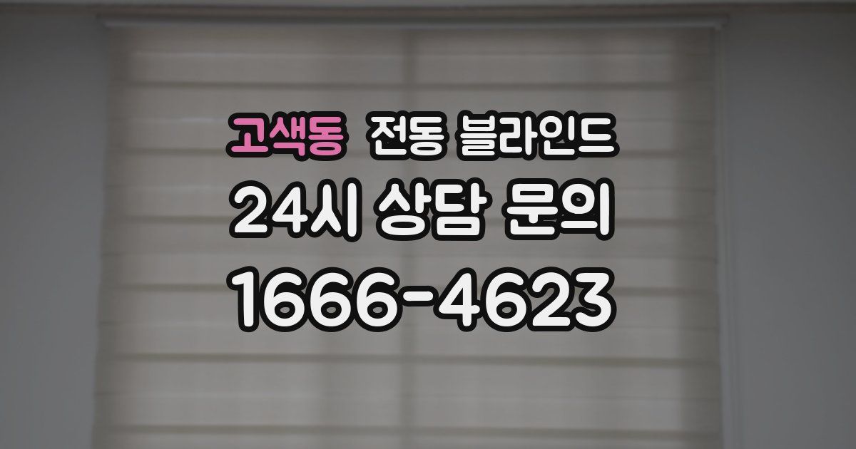고색동 전동 블라인드