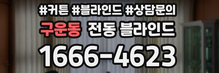 구운동 전동 블라인드