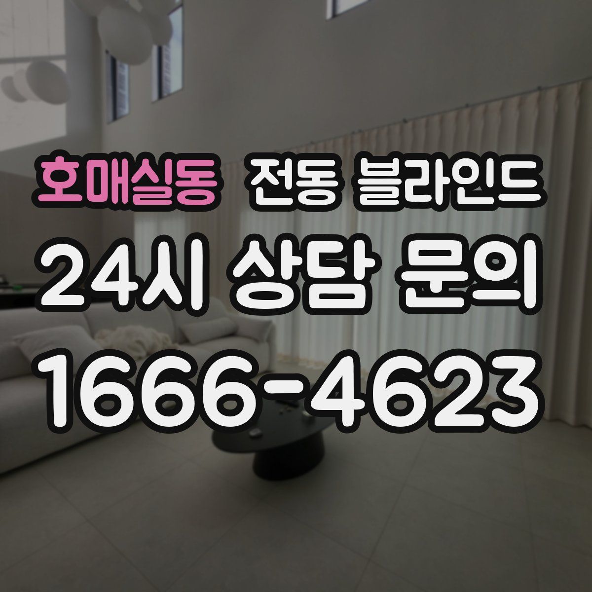 호매실동 전동 블라인드