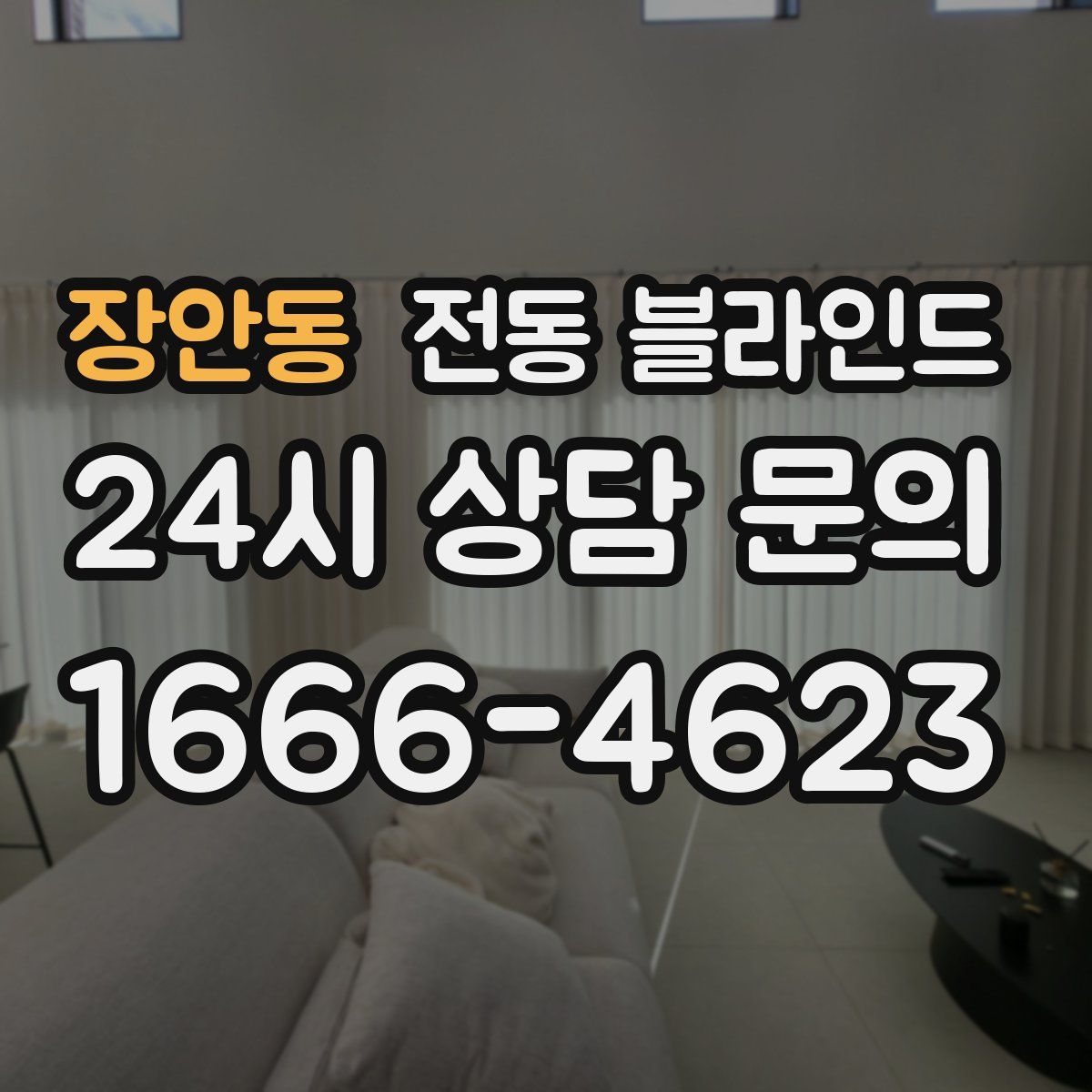 장안동 전동 블라인드