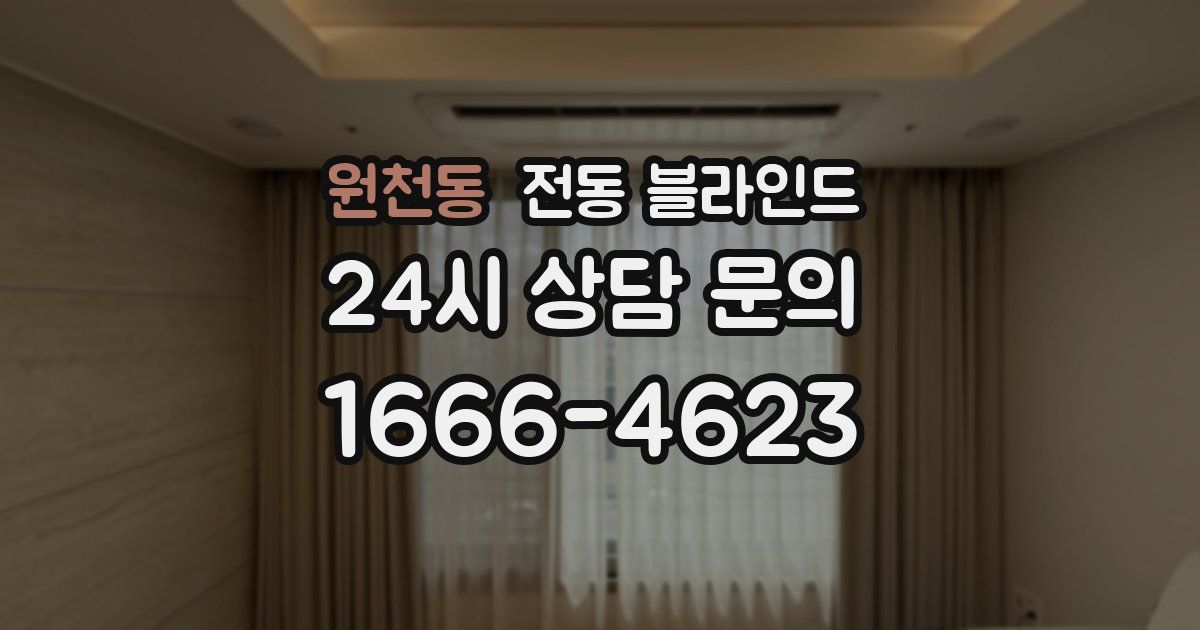 원천동 전동 블라인드