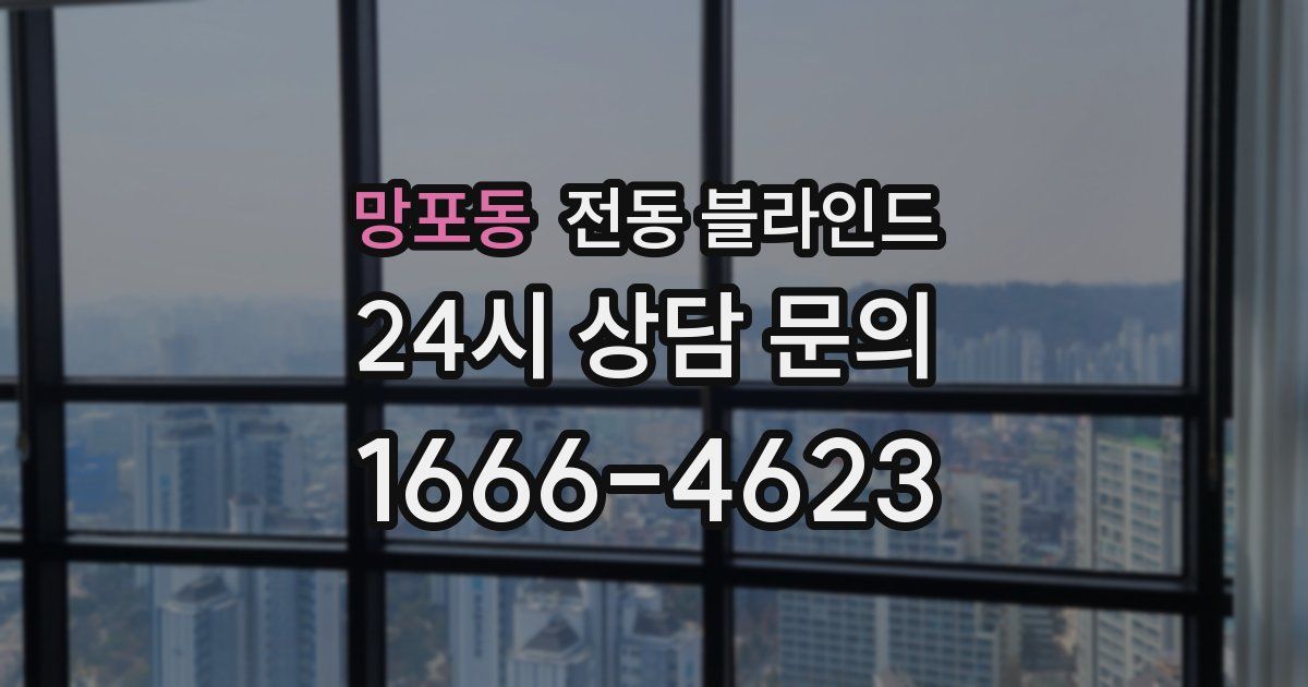 망포동 전동 블라인드