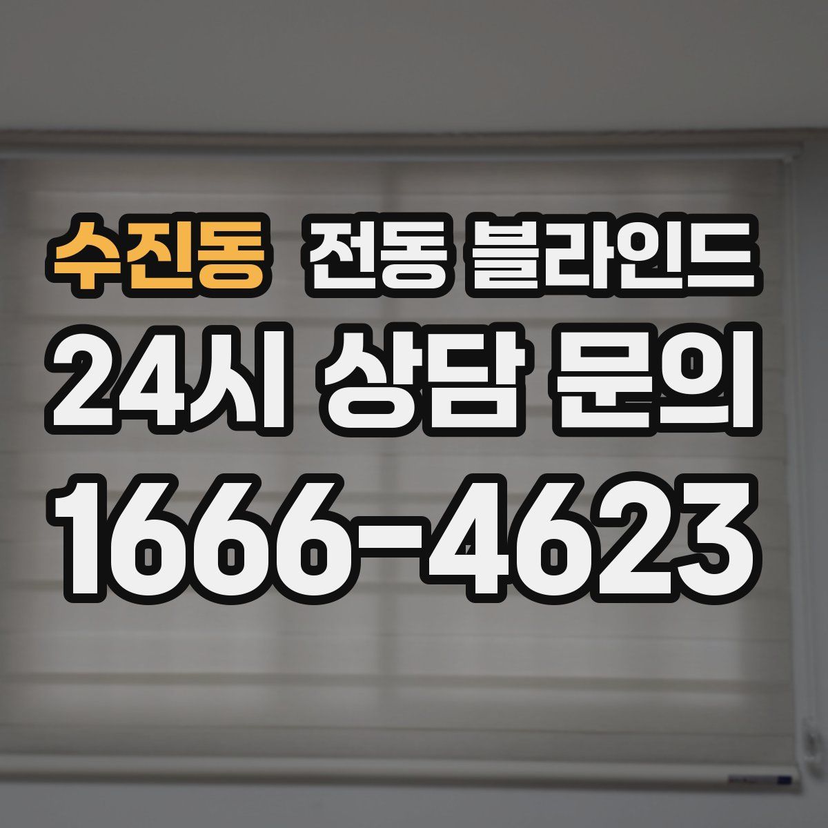 수진동 전동 블라인드