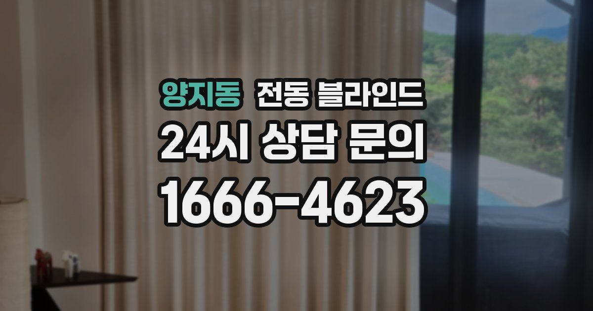 양지동 전동 블라인드