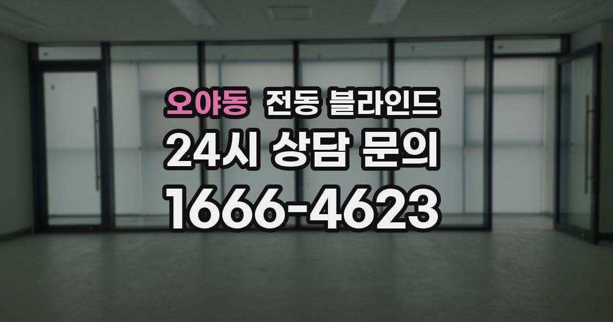 오야동 전동 블라인드