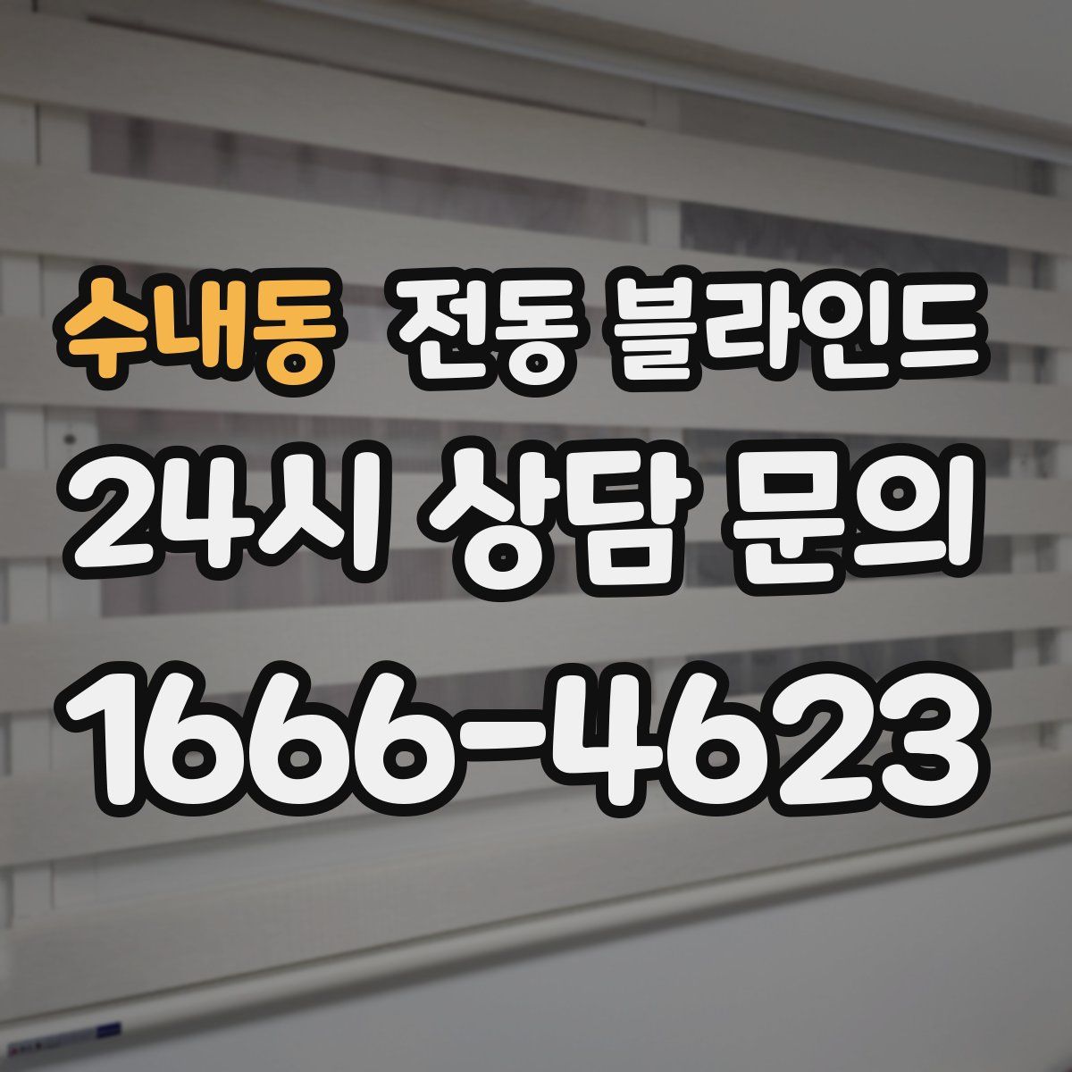 수내동 전동 블라인드