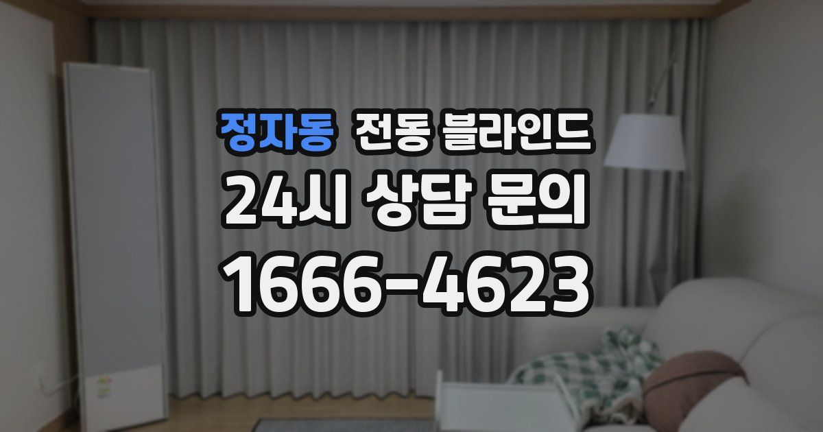 정자동 전동 블라인드