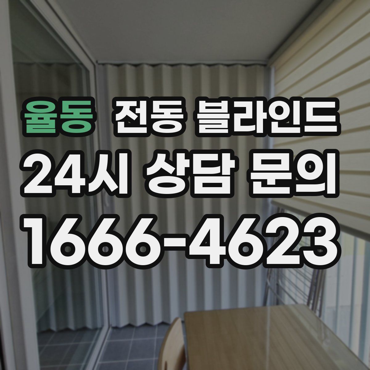 율동 전동 블라인드
