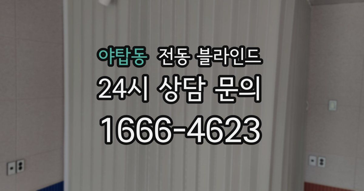 야탑동 전동 블라인드