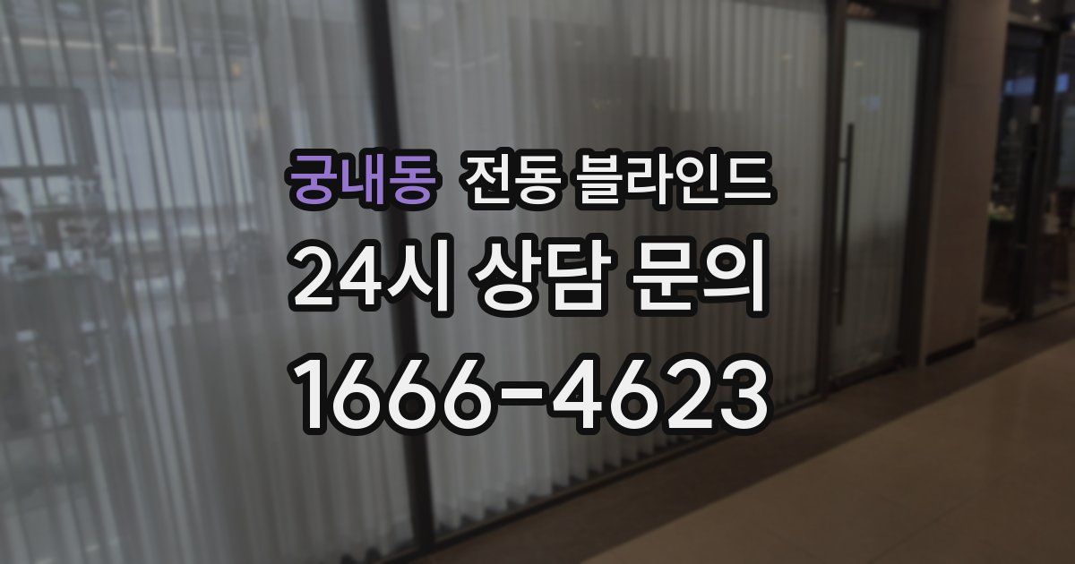 궁내동 전동 블라인드