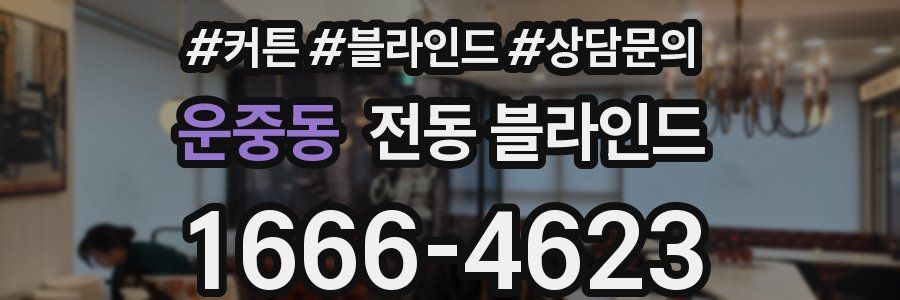 운중동 전동 블라인드