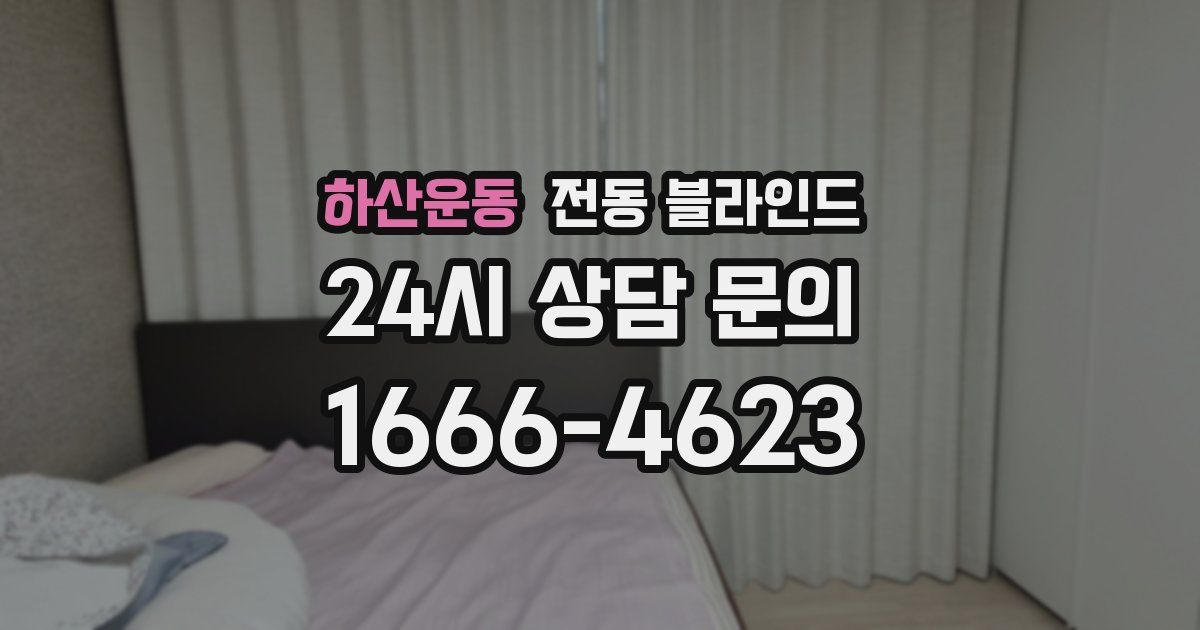 하산운동 전동 블라인드