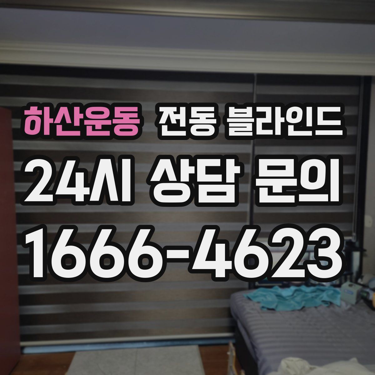 하산운동 전동 블라인드