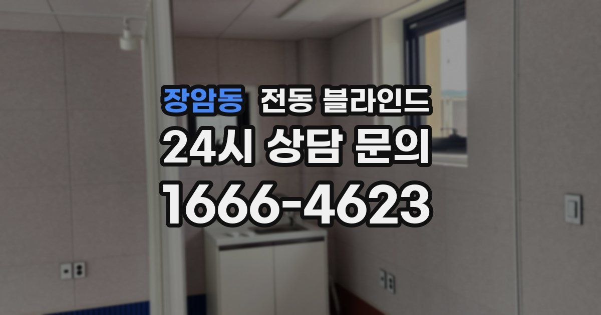 장암동 전동 블라인드