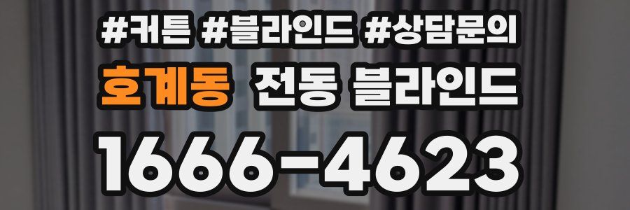 호계동 전동 블라인드