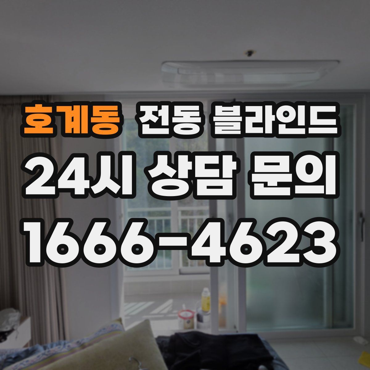 호계동 전동 블라인드