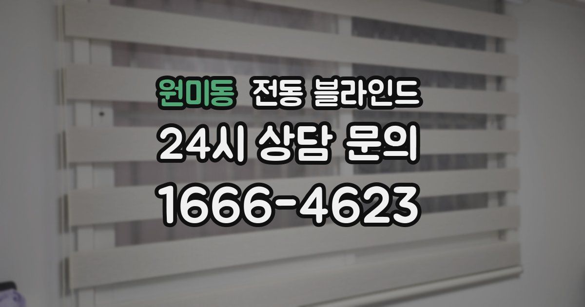 원미동 전동 블라인드