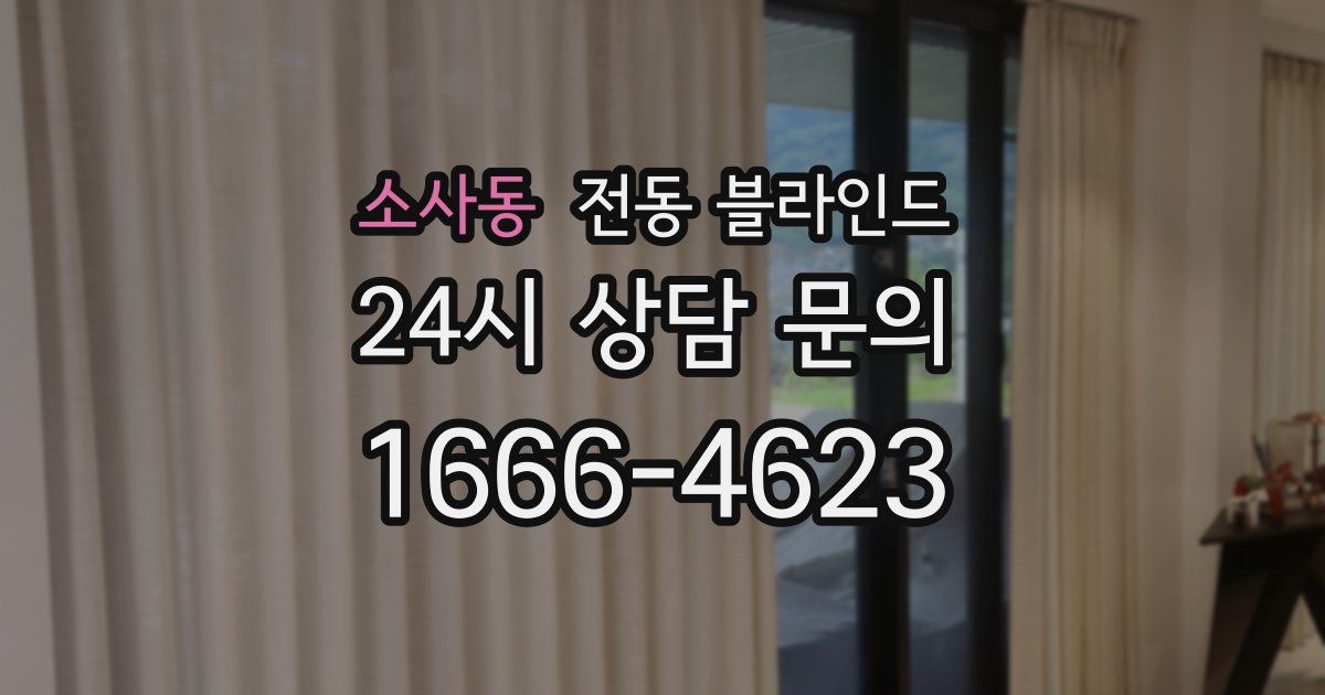 소사동 전동 블라인드
