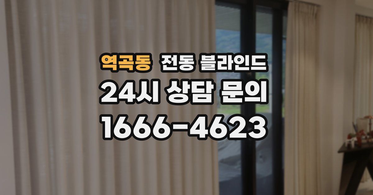 역곡동 전동 블라인드