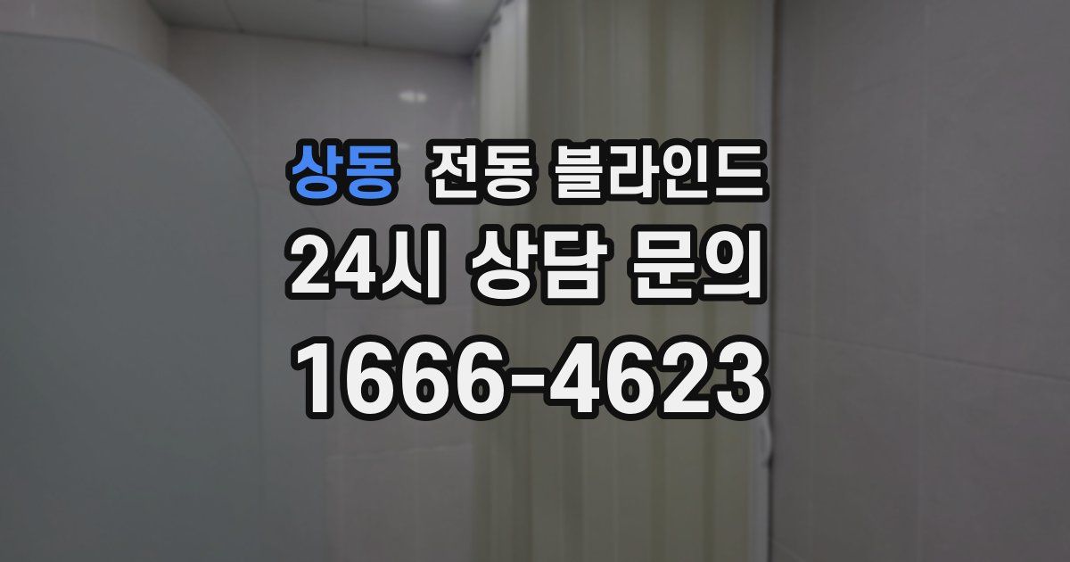 상동 전동 블라인드