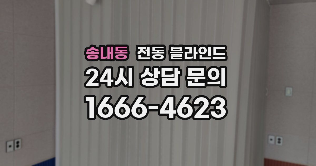 송내동 전동 블라인드