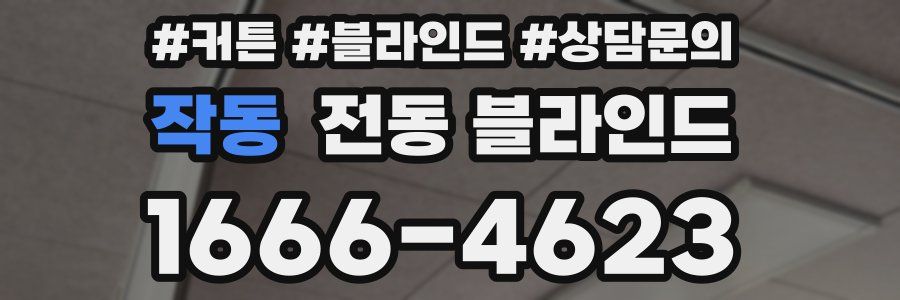 작동 전동 블라인드