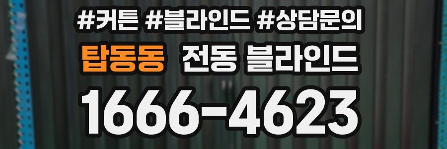 탑동동 전동 블라인드