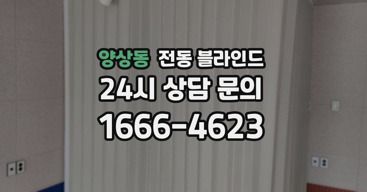 양상동 전동 블라인드