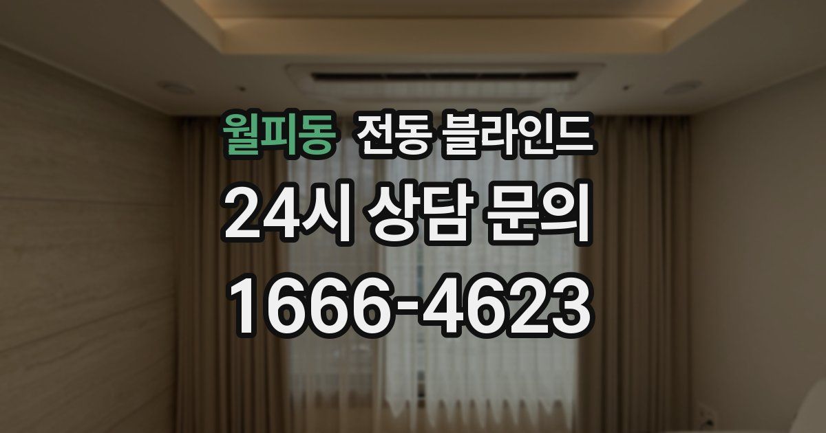 월피동 전동 블라인드