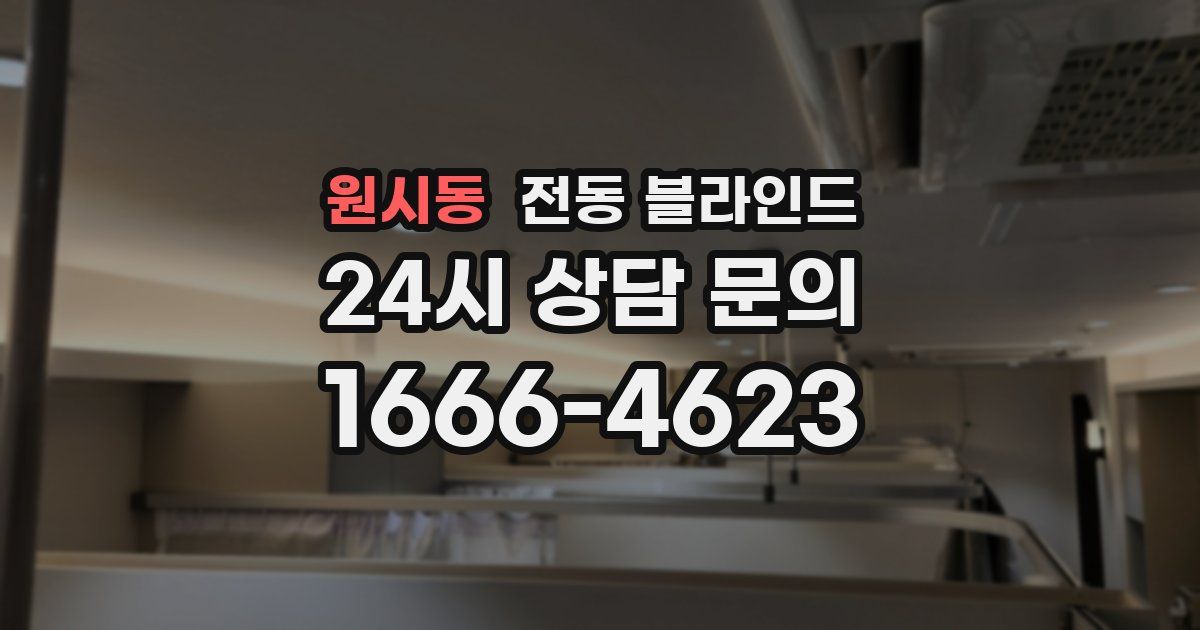 원시동 전동 블라인드
