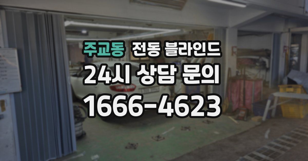 주교동 전동 블라인드