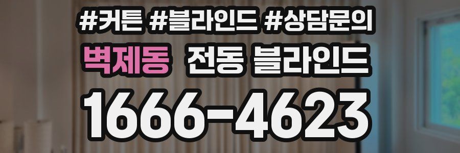 벽제동 전동 블라인드