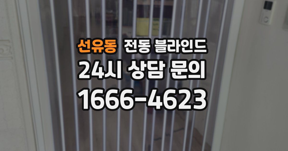 선유동 전동 블라인드