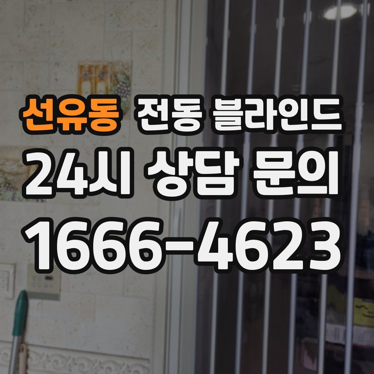선유동 전동 블라인드