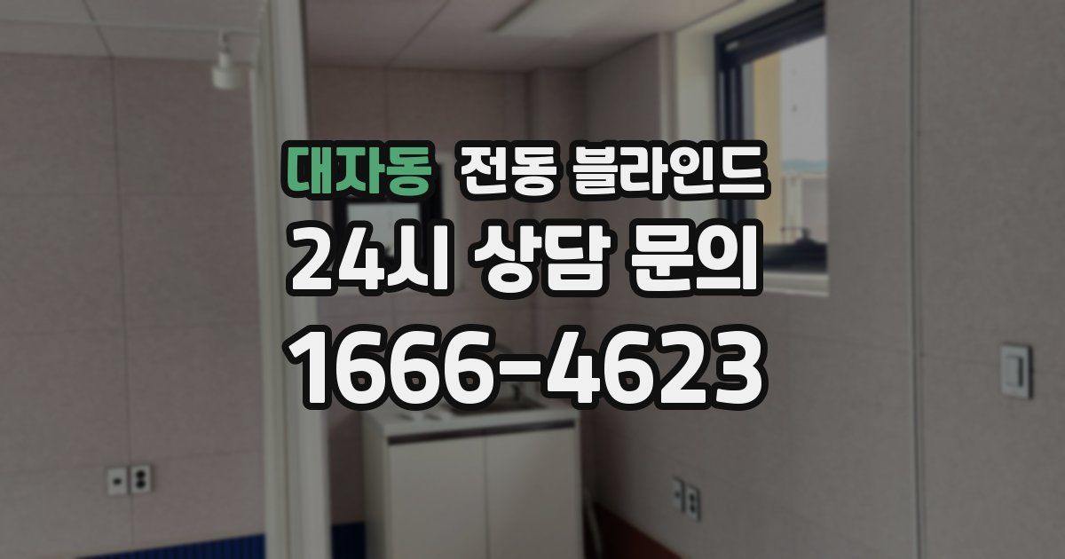 대자동 전동 블라인드