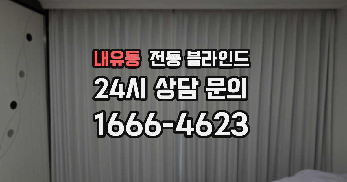 내유동 전동 블라인드