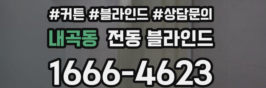 내곡동 전동 블라인드