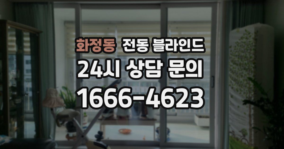 화정동 전동 블라인드