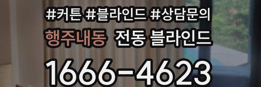 행주내동 전동 블라인드