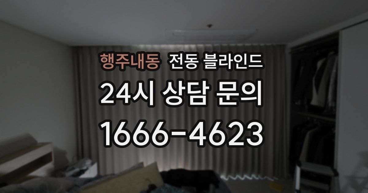 행주내동 전동 블라인드