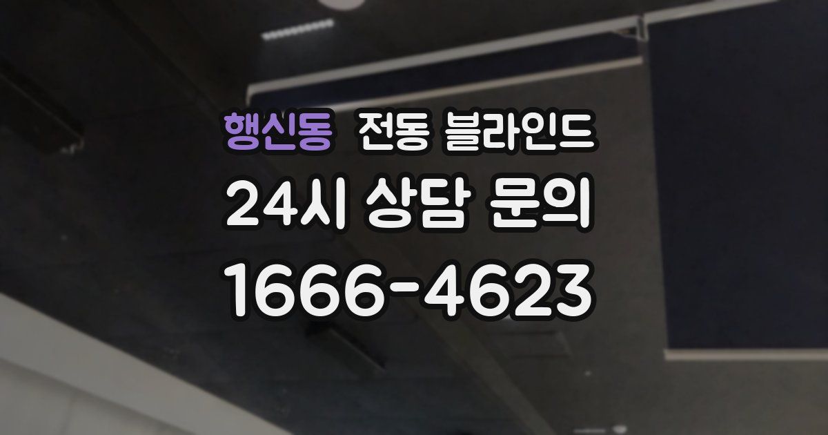 행신동 전동 블라인드