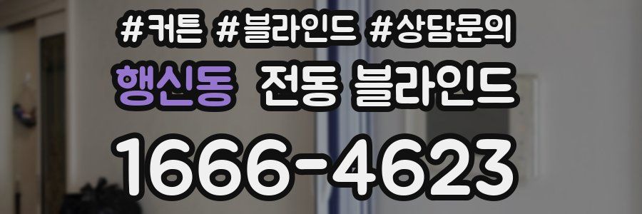행신동 전동 블라인드