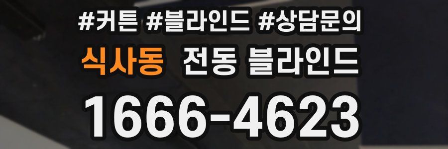 식사동 전동 블라인드