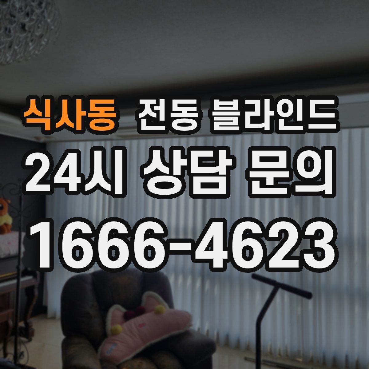 식사동 전동 블라인드