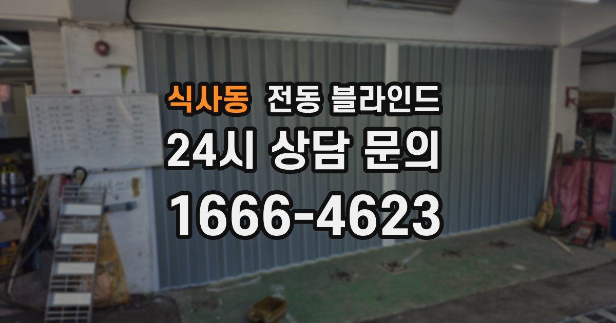 식사동 전동 블라인드