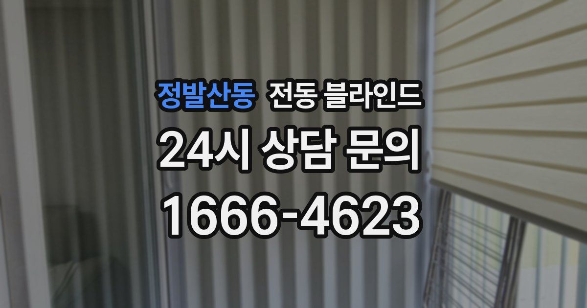 정발산동 전동 블라인드