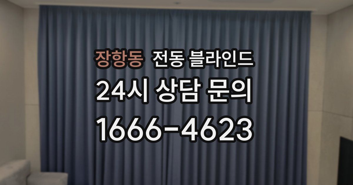 장항동 전동 블라인드