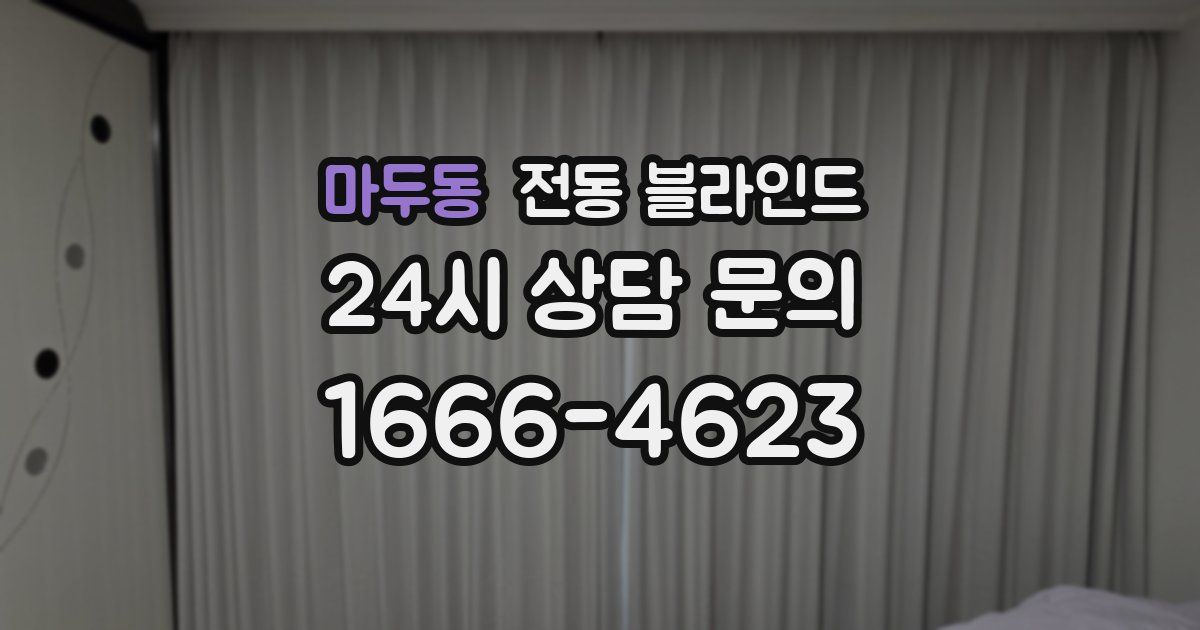 마두동 전동 블라인드
